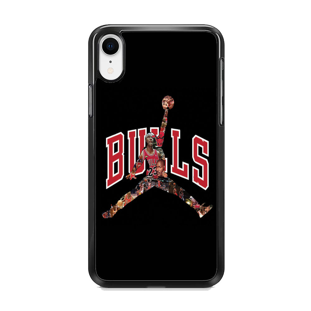 Jordan Bulls Logo Puzzle iPhone XR Case