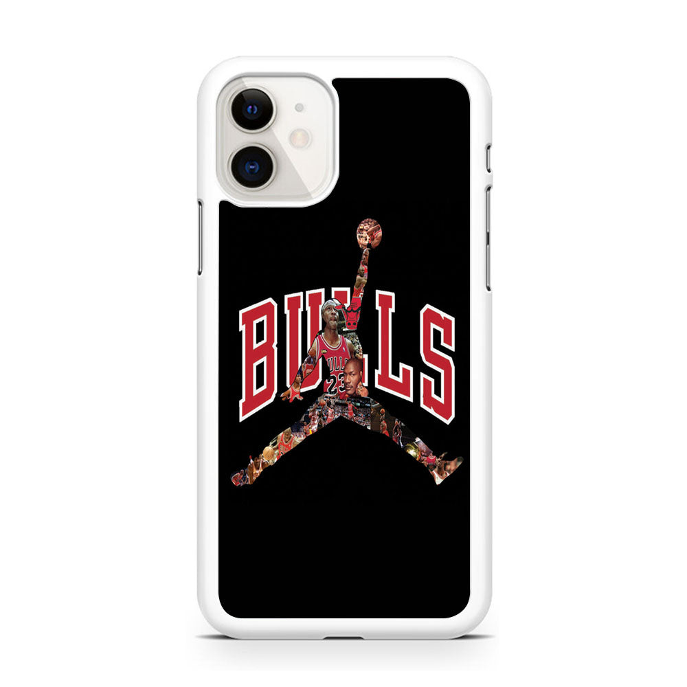 Jordan Bulls Logo Puzzle iPhone 11 Case