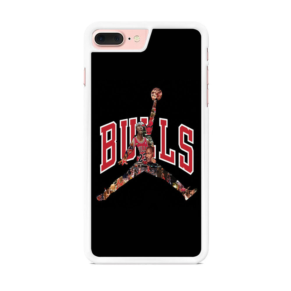 Jordan Bulls Logo Puzzle iPhone 7 Plus Case