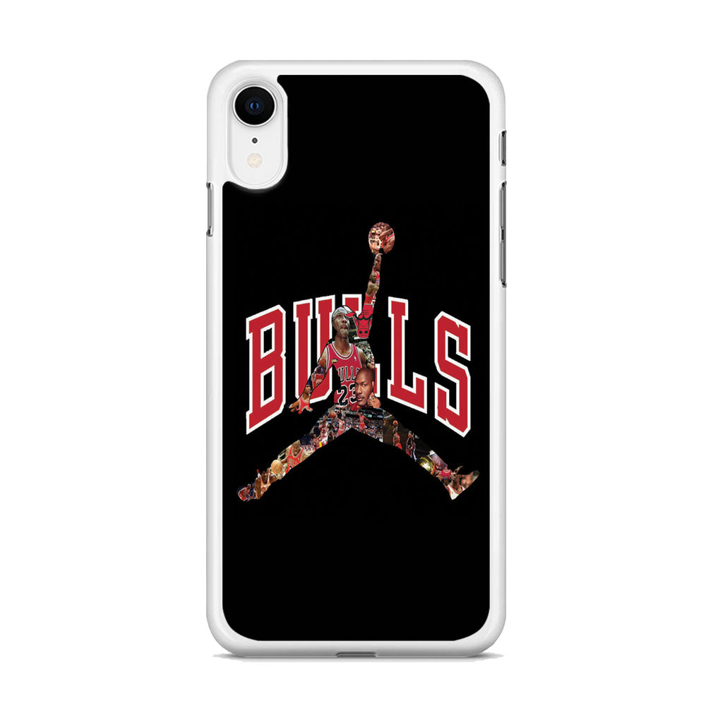 Jordan Bulls Logo Puzzle iPhone XR Case