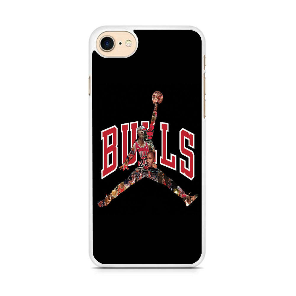 Jordan Bulls Logo Puzzle iPhone 7 Case