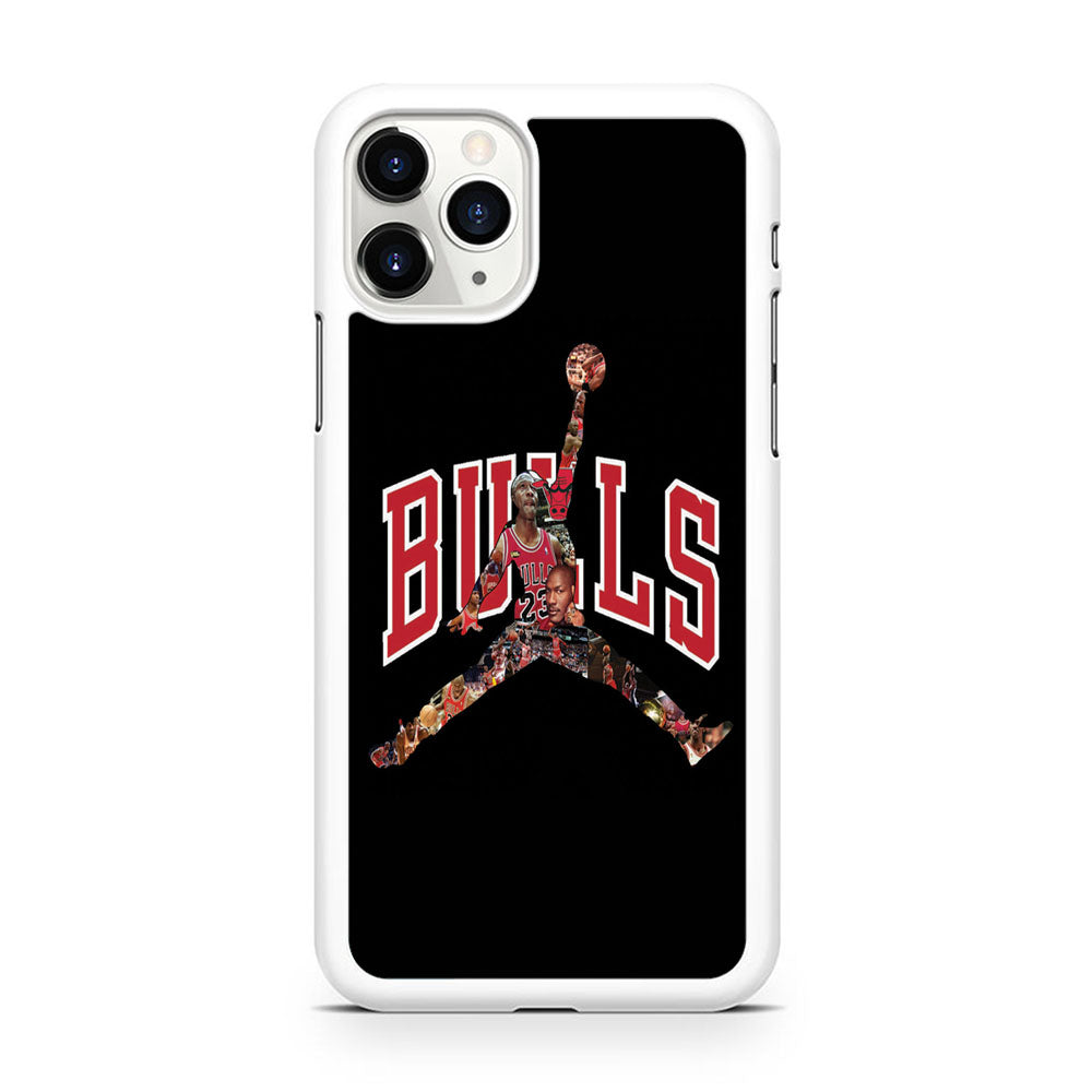 Jordan Bulls Logo Puzzle iPhone 11 Pro Case