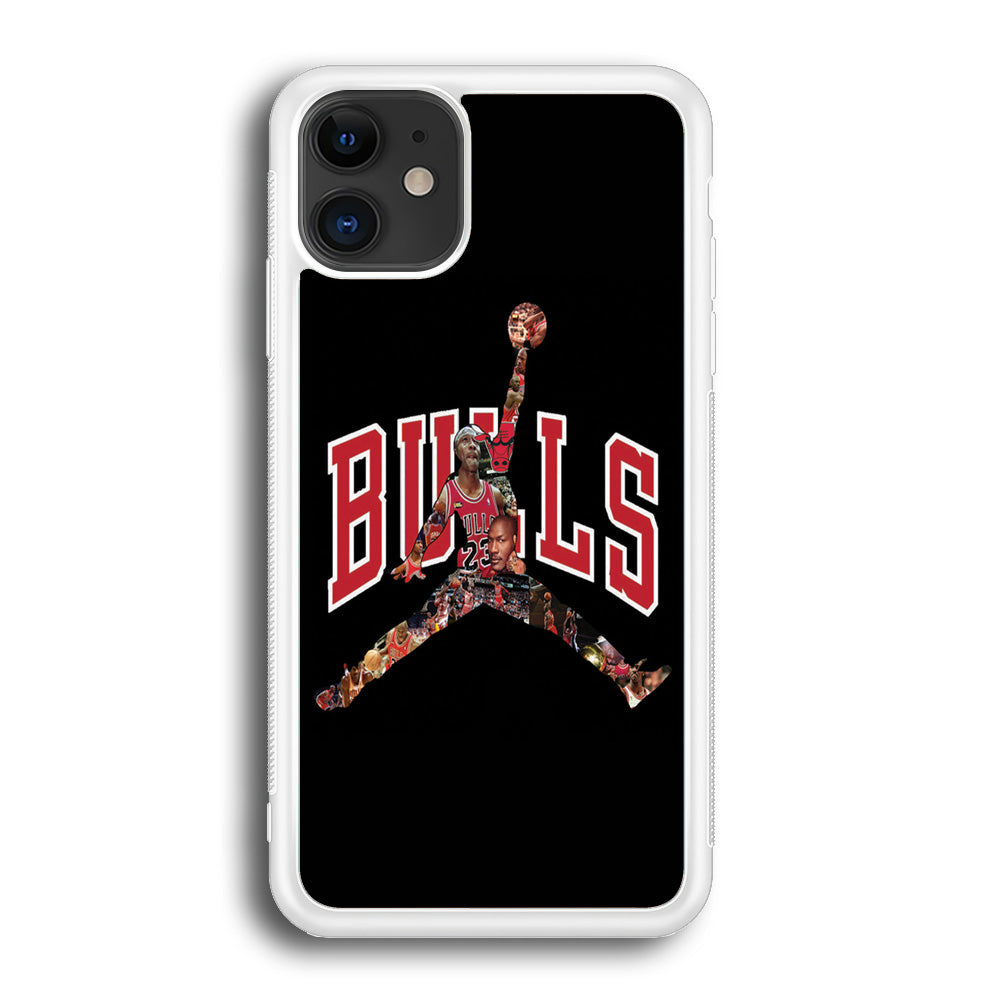 Jordan Bulls Logo Puzzle iPhone 12 Case