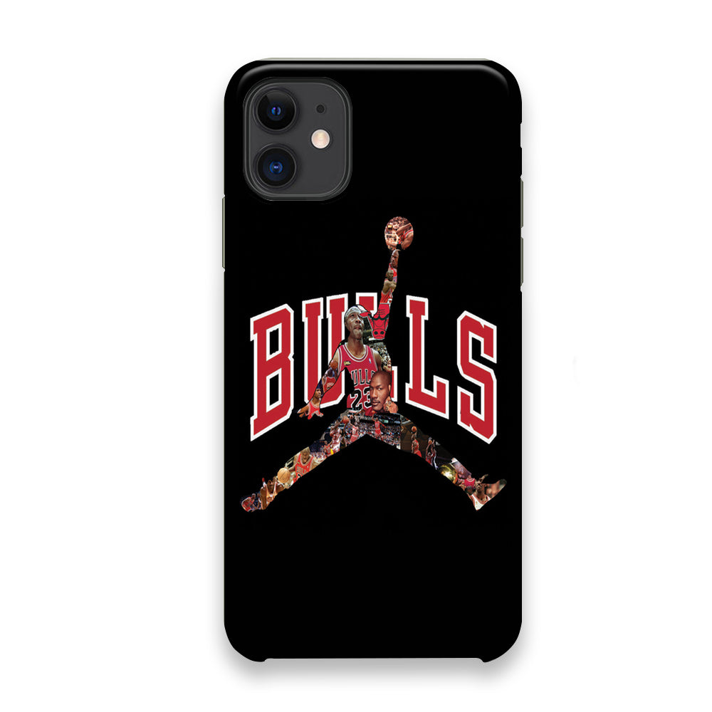 Jordan Bulls Logo Puzzle iPhone 11 Case