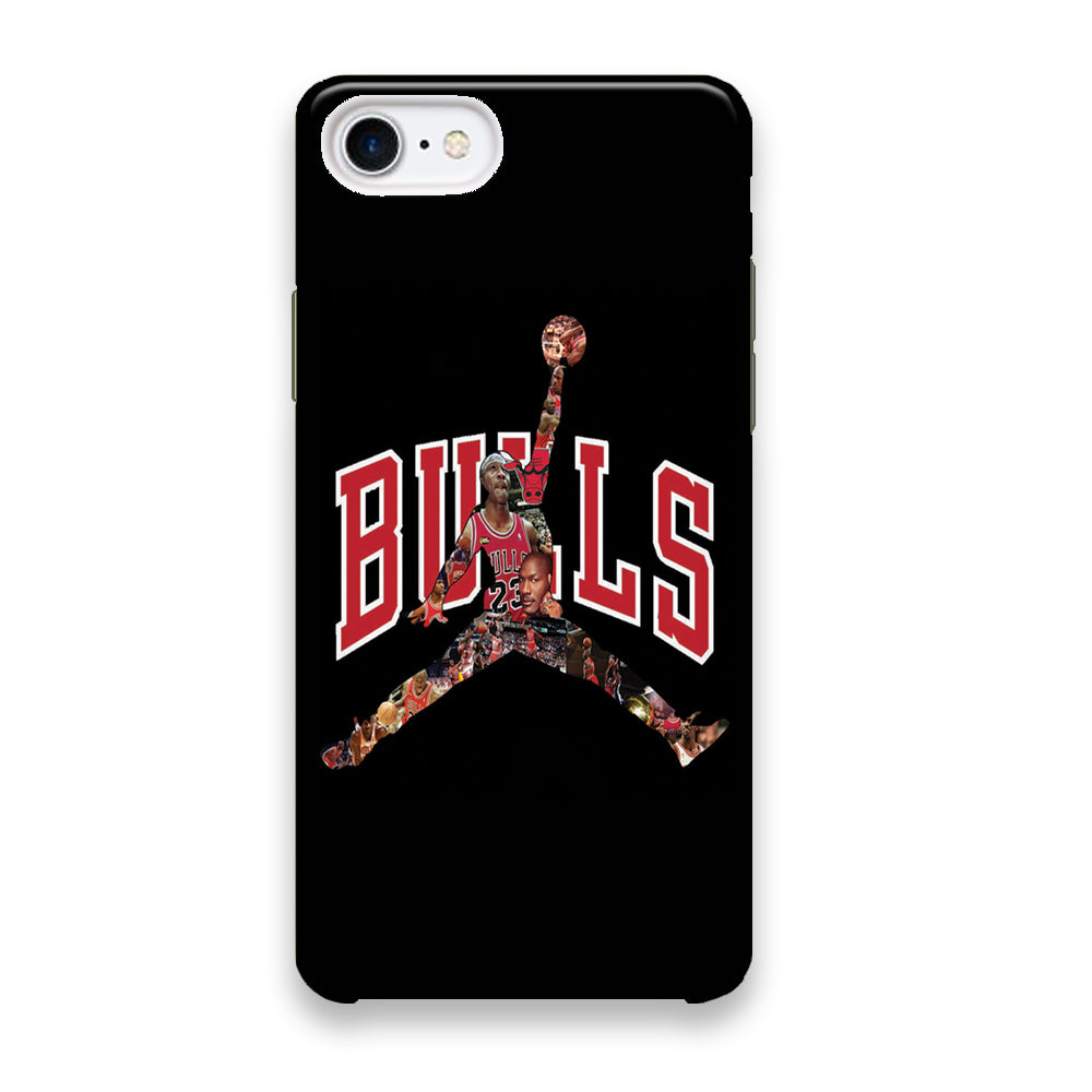 Jordan Bulls Logo Puzzle iPhone 7 Case