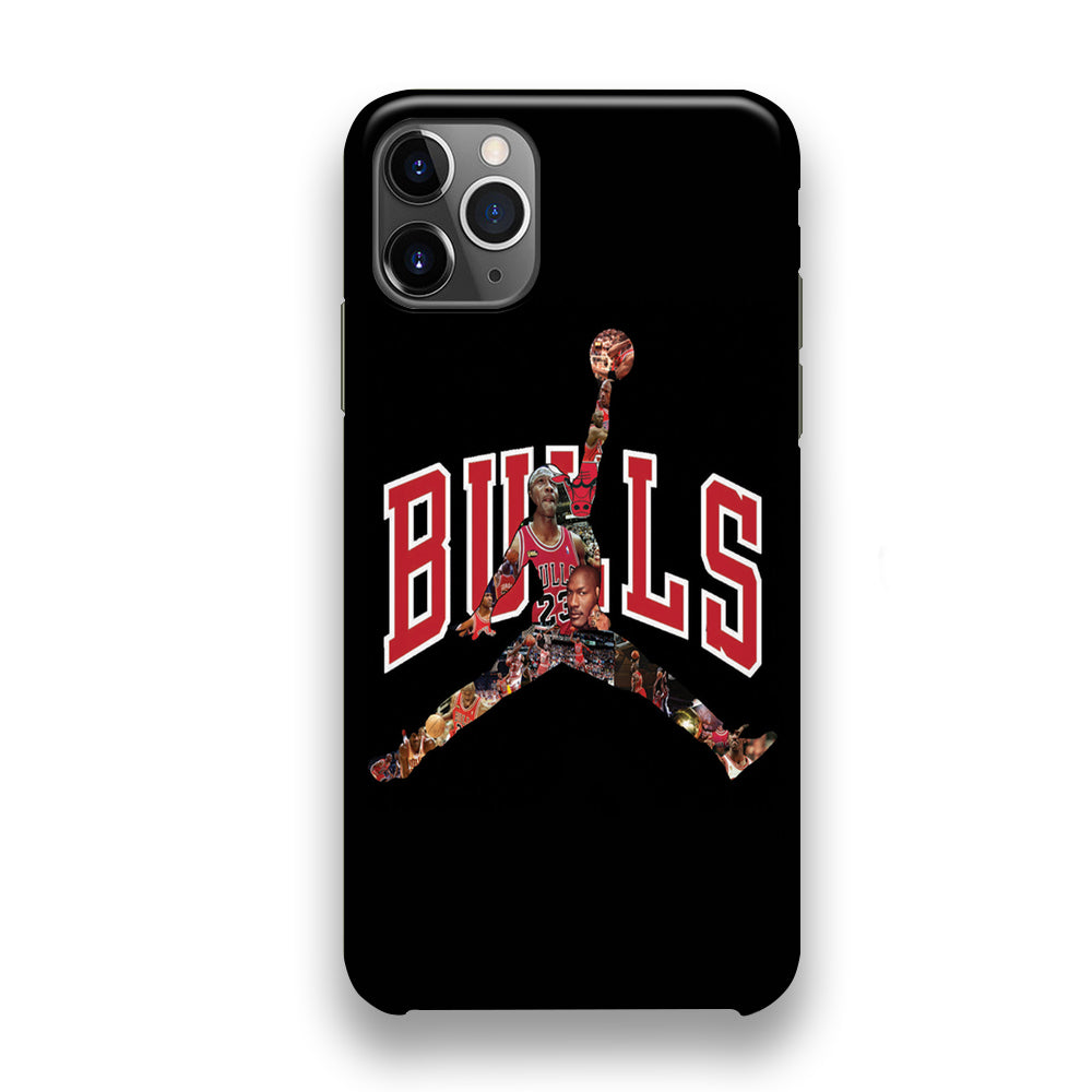 Jordan Bulls Logo Puzzle iPhone 11 Pro Case