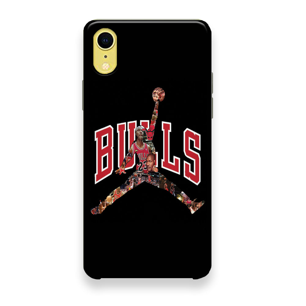 Jordan Bulls Logo Puzzle iPhone XR Case