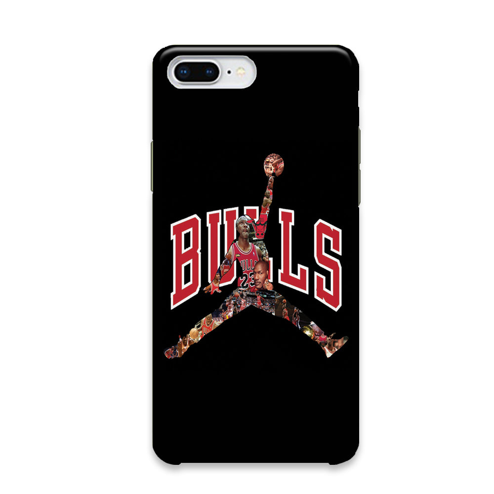 Jordan Bulls Logo Puzzle iPhone 8 Plus Case