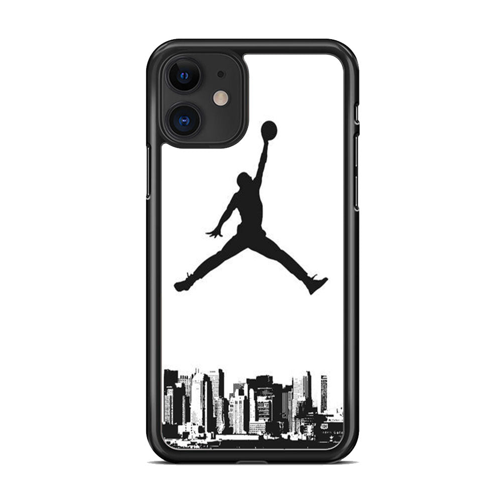 Jordan Logo White City iPhone 11 Case