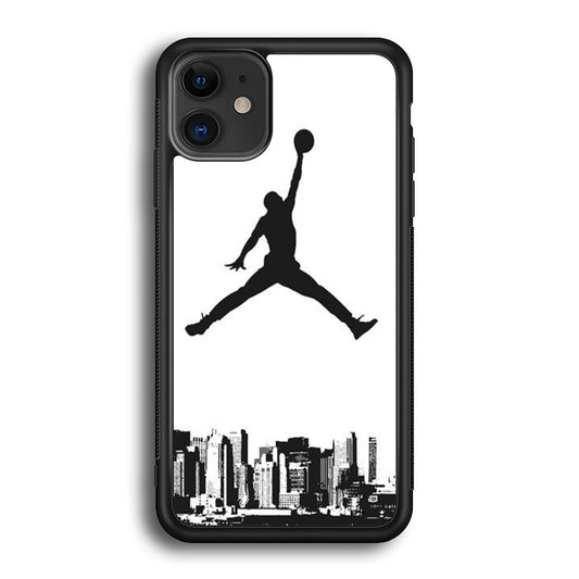 Jordan Logo White City iPhone 12 Case