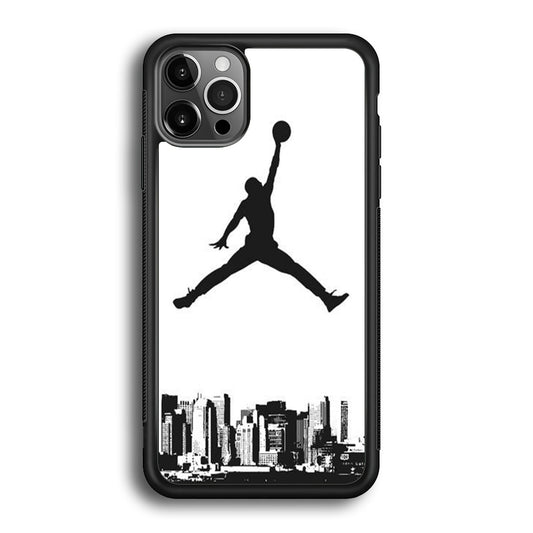 Jordan Logo White City iPhone 12 Pro Max Case