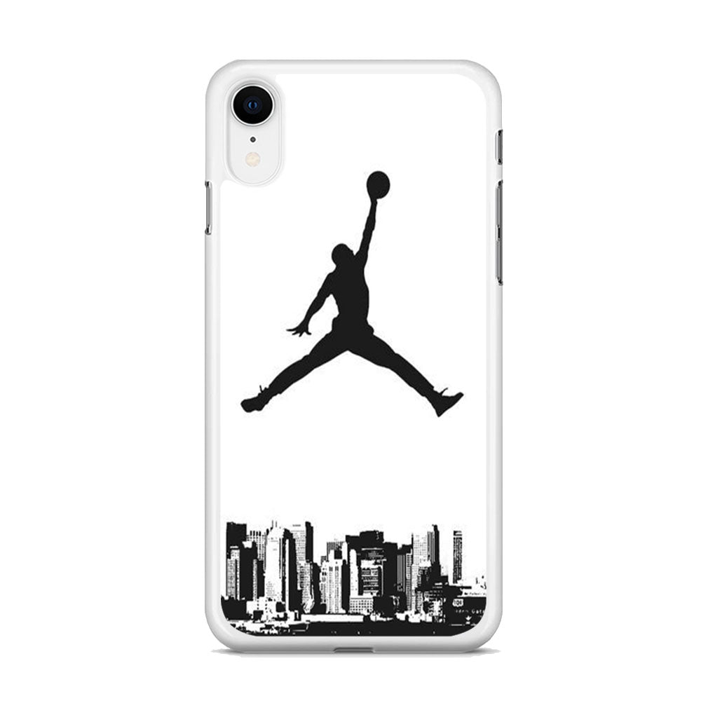 Jordan Logo White City iPhone XR Case