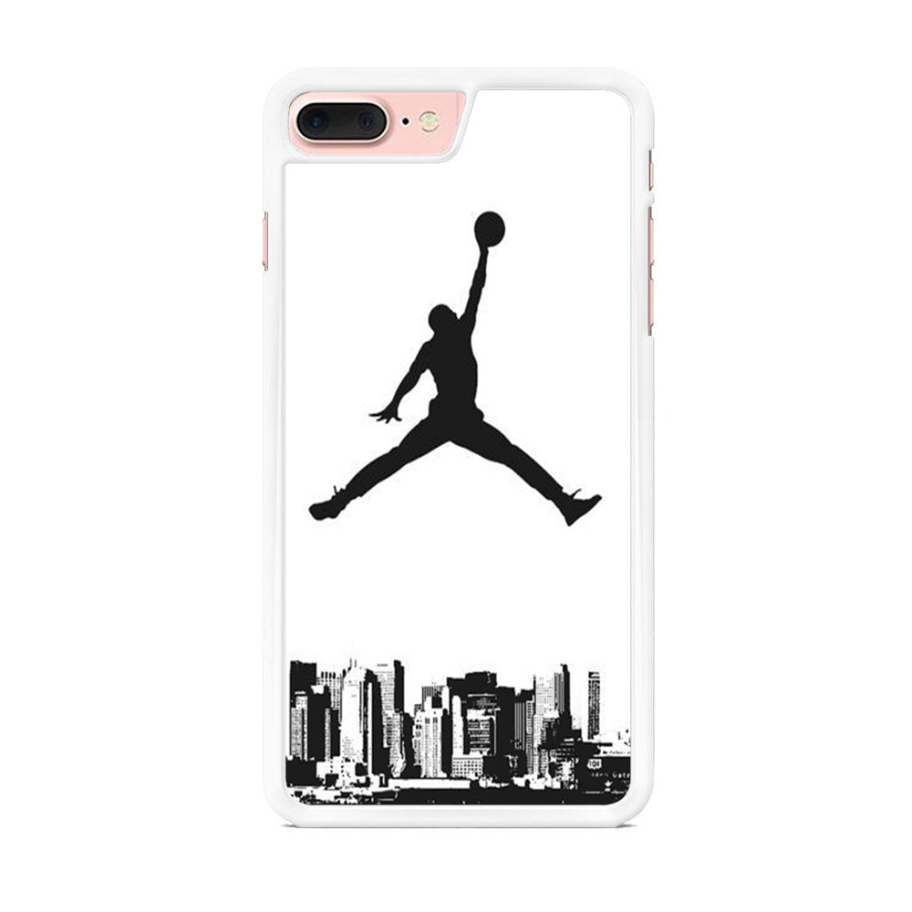 Jordan Logo White City iPhone 8 Plus Case