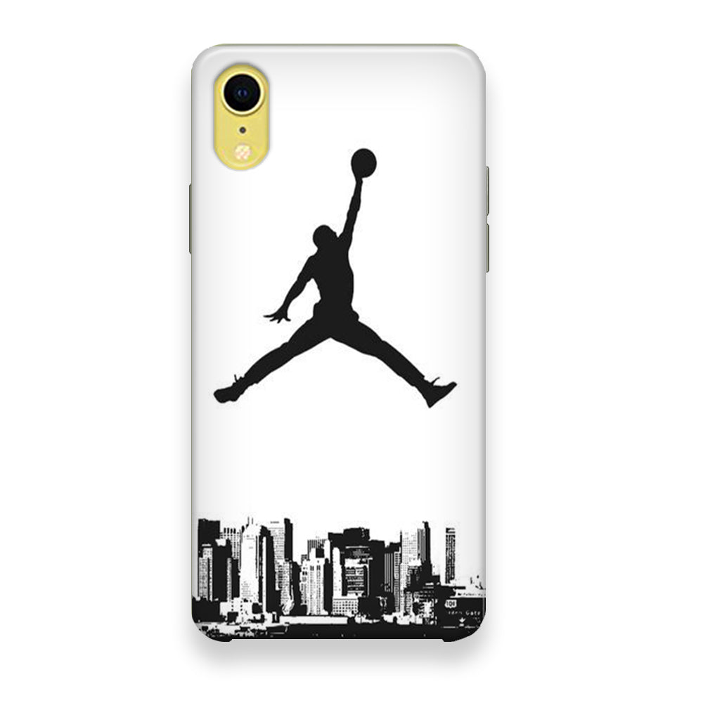 Jordan Logo White City iPhone XR Case