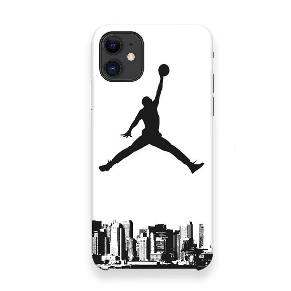 Jordan Logo White City iPhone 12 Case