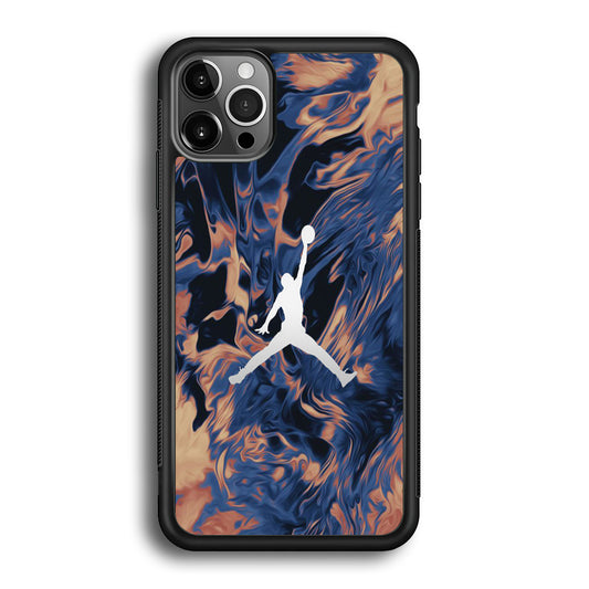 Jordan Marble White Logo iPhone 12 Pro Max Case