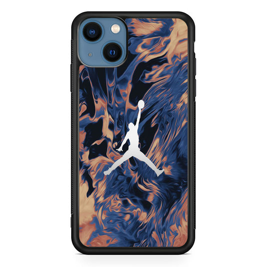 Jordan Marble White Logo iPhone 13 Case