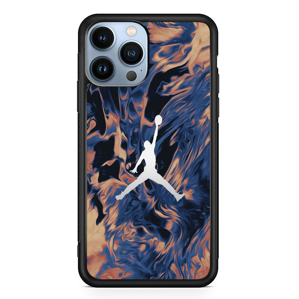 Jordan Marble White Logo iPhone 13 Pro Case