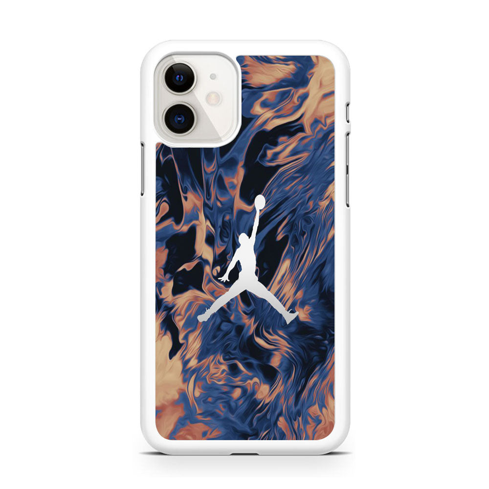 Jordan Marble White Logo iPhone 11 Case