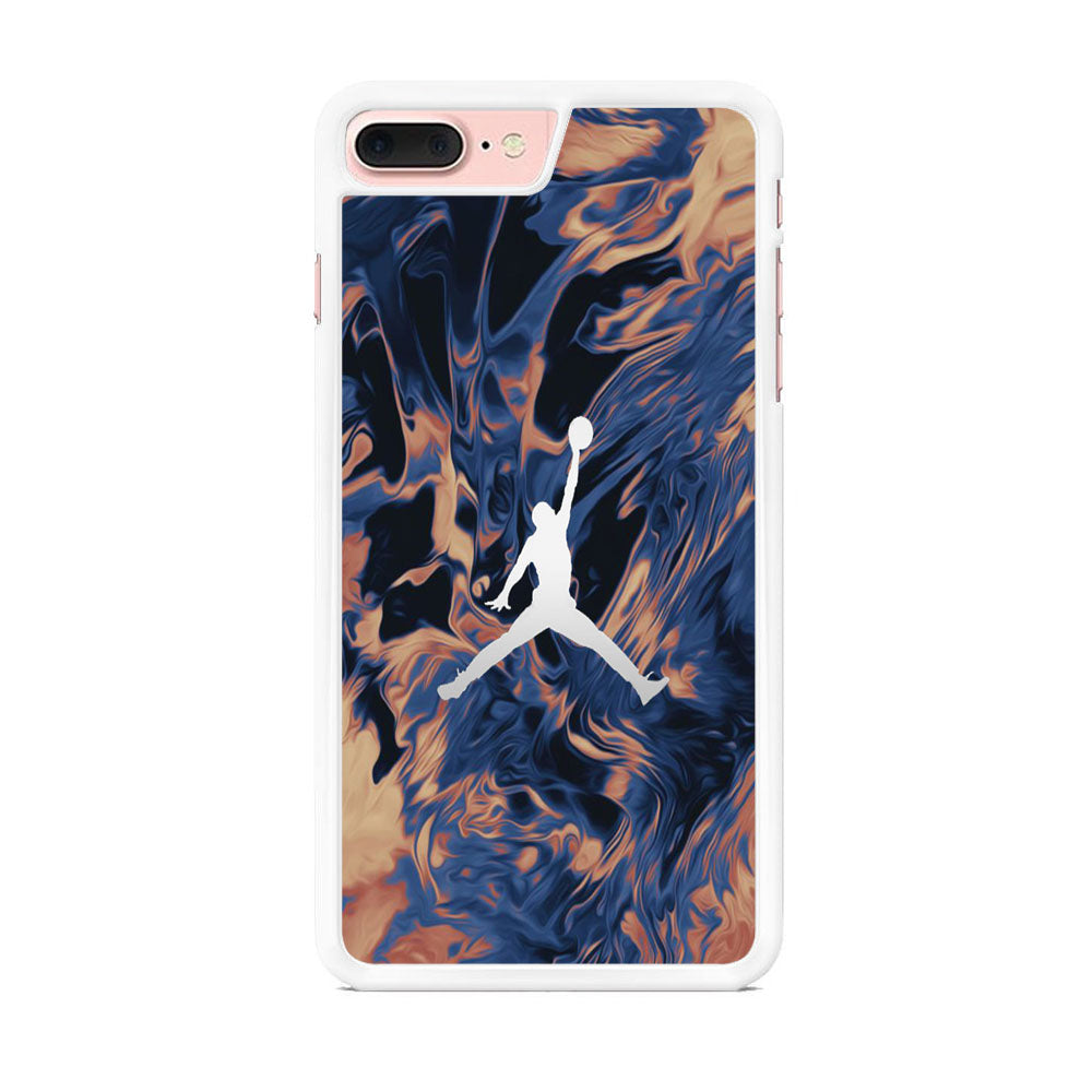 Jordan Marble White Logo iPhone 7 Plus Case