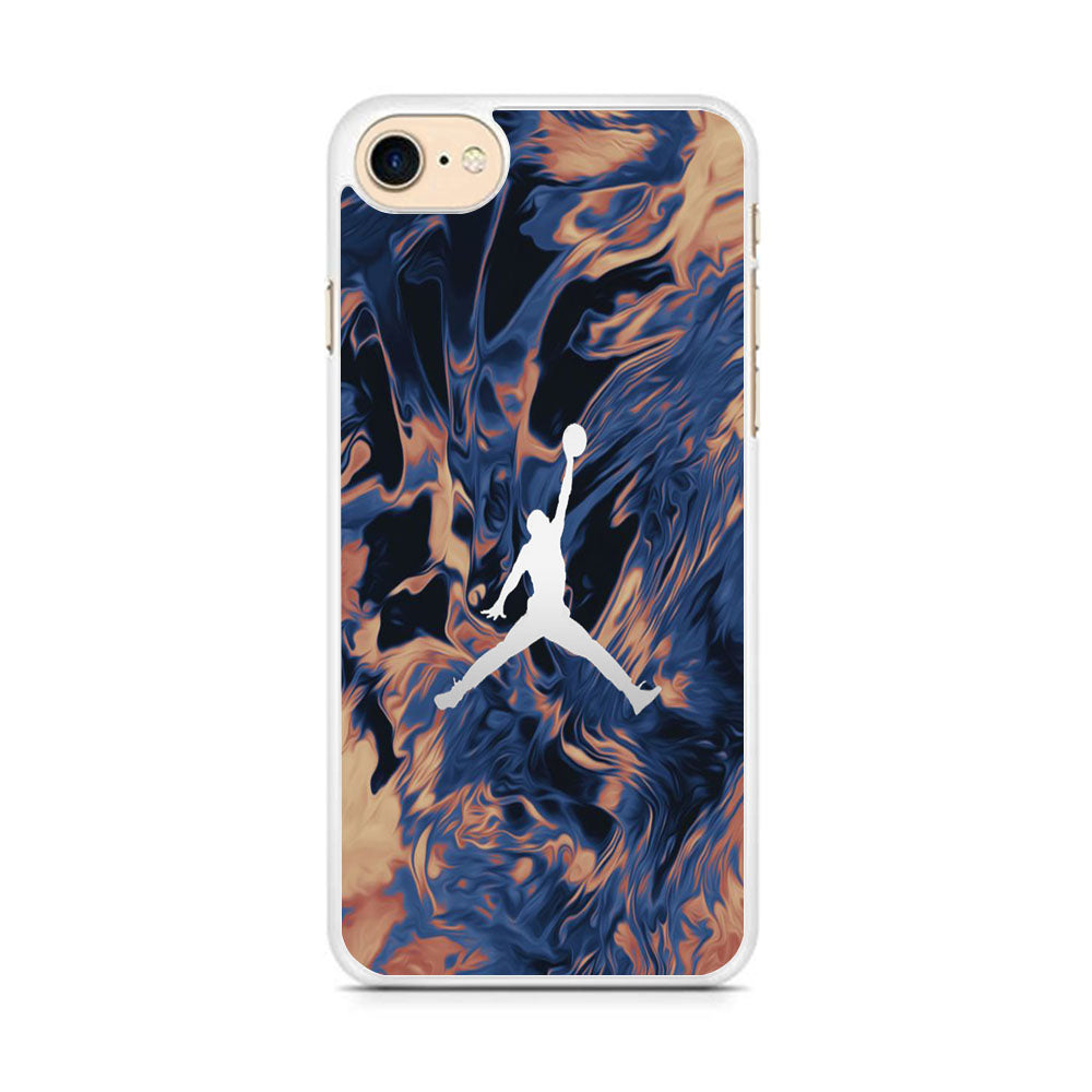 Jordan Marble White Logo iPhone 7 Case