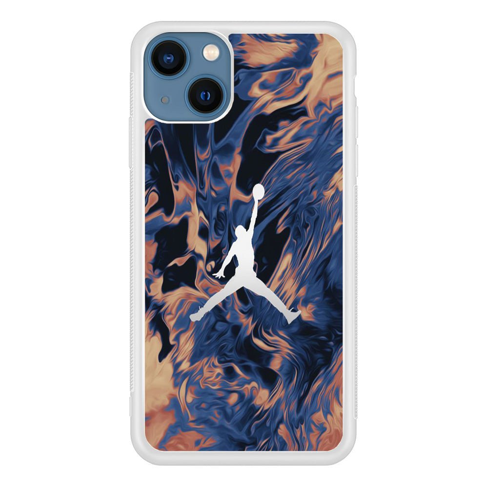 Jordan Marble White Logo iPhone 13 Case