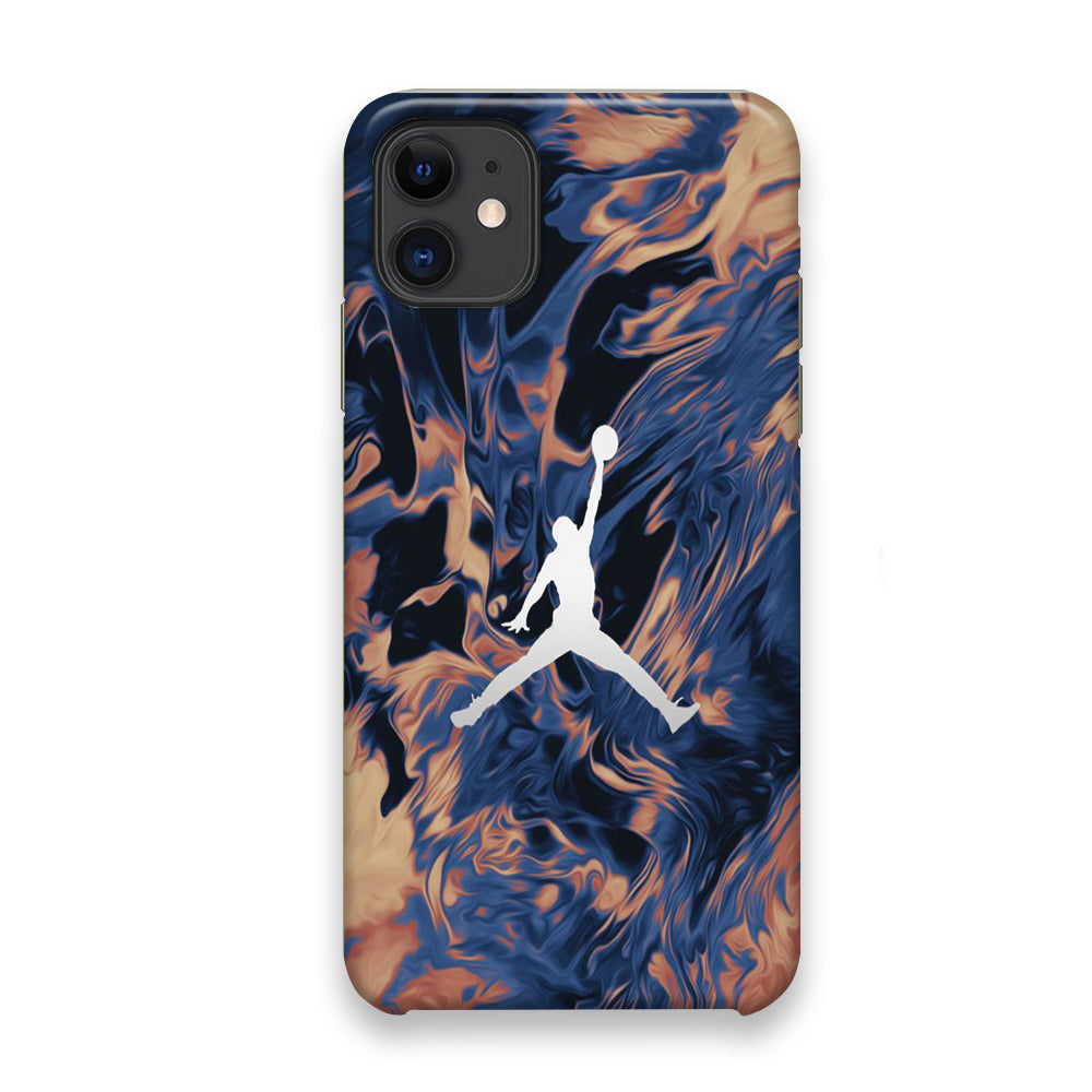 Jordan Marble White Logo iPhone 11 Case