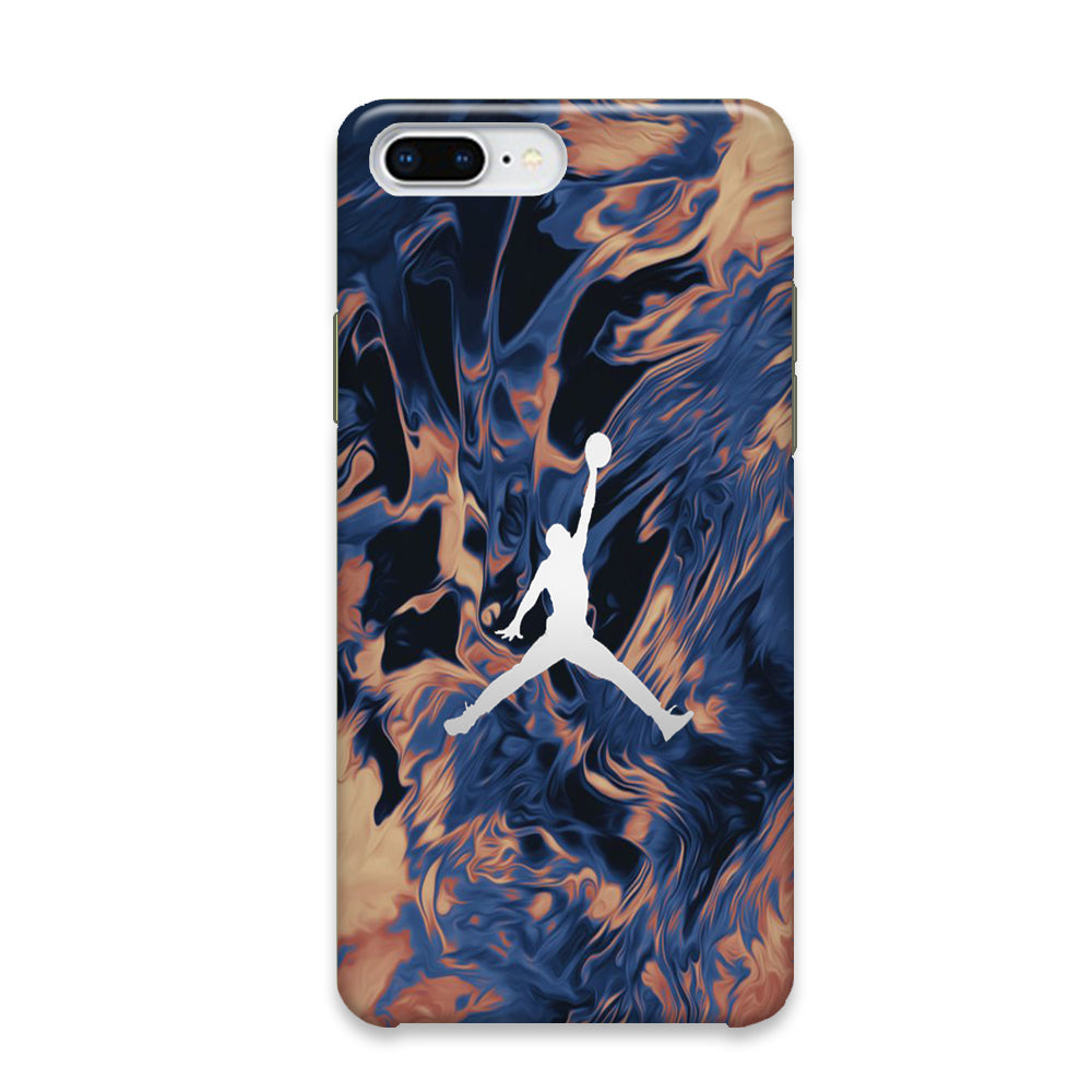 Jordan Marble White Logo iPhone 8 Plus Case