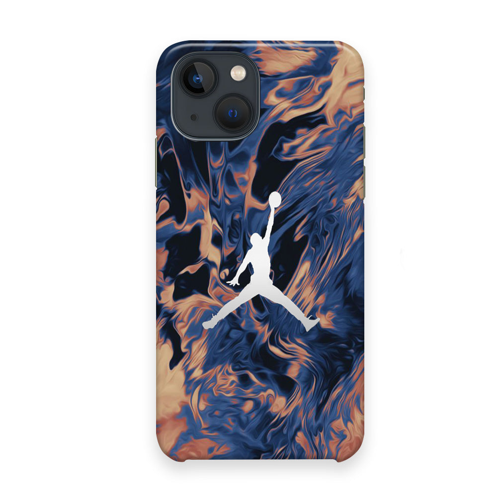 Jordan Marble White Logo iPhone 13 Case