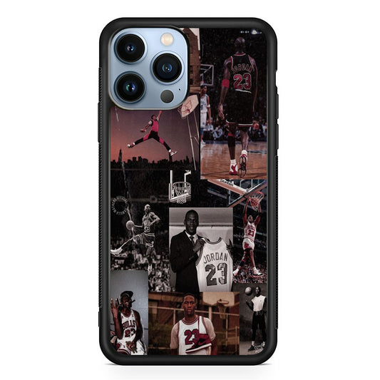 Jordan Photo Collage History iPhone 13 Pro Max Case