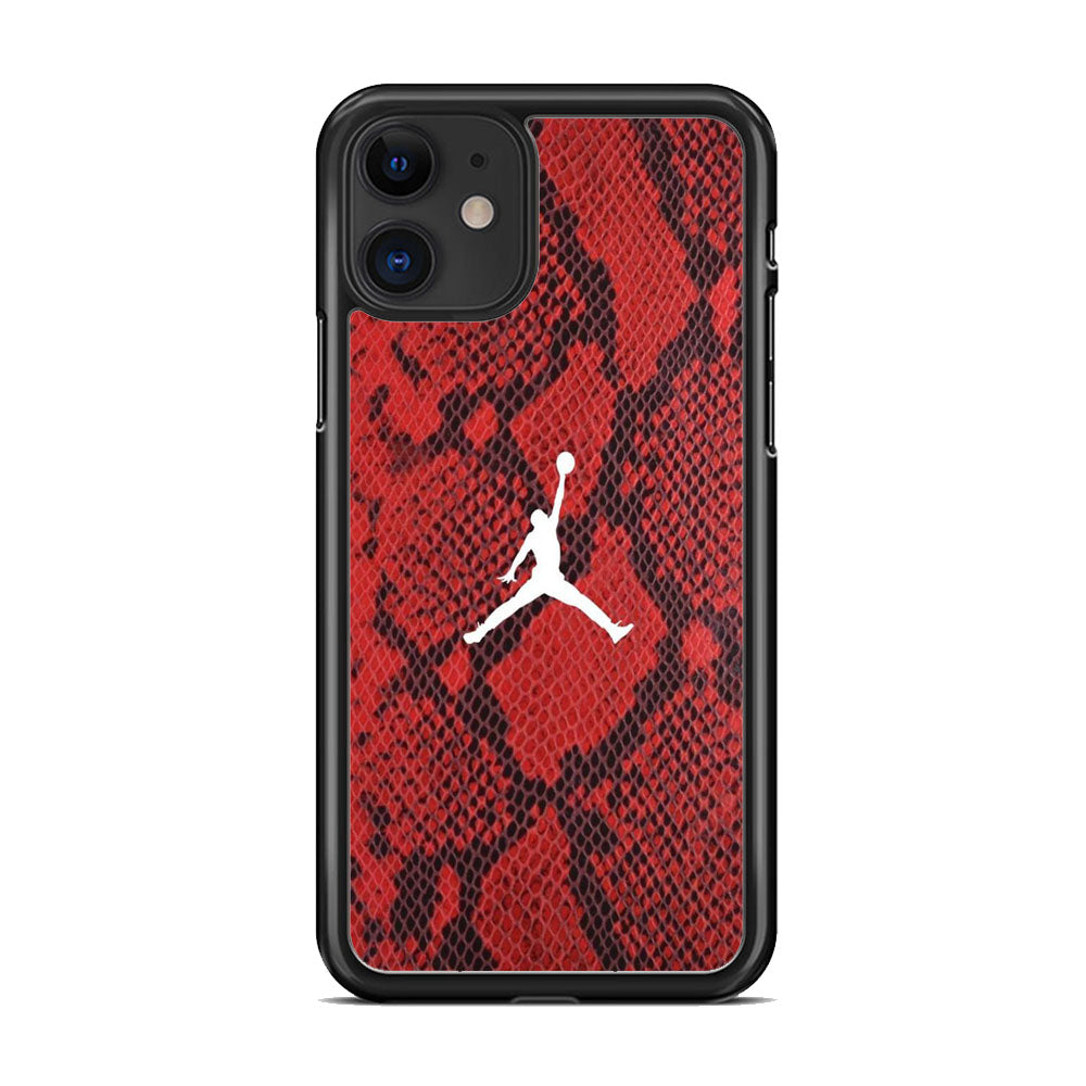 Jordan Red Skin Reptile iPhone 11 Case