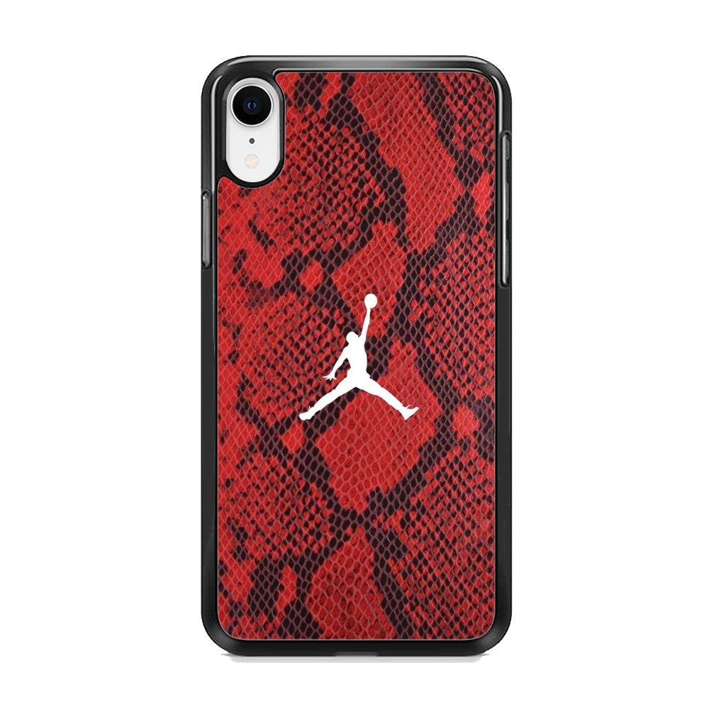 Jordan Red Skin Reptile iPhone XR Case