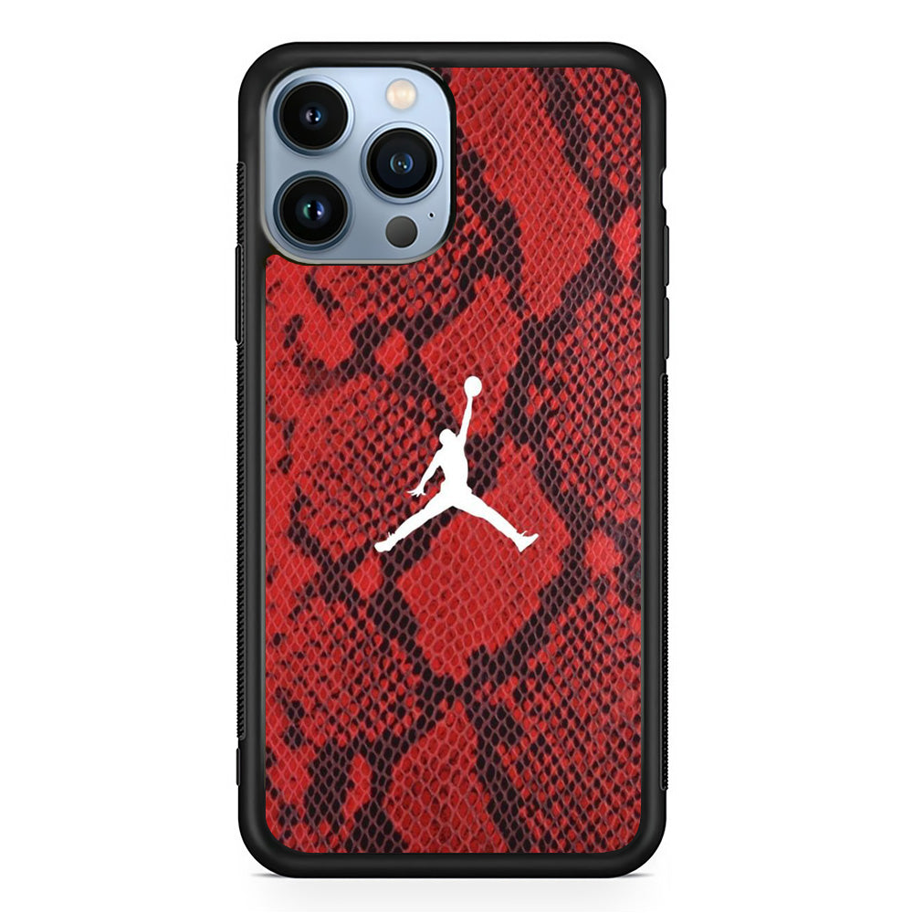 Jordan Red Skin Reptile iPhone 13 Pro Case