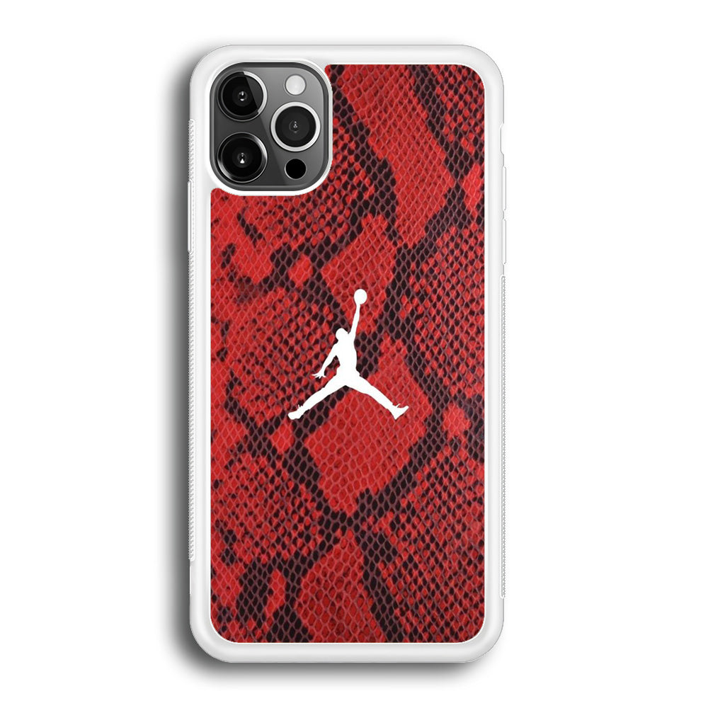 Jordan Red Skin Reptile iPhone 12 Pro Case