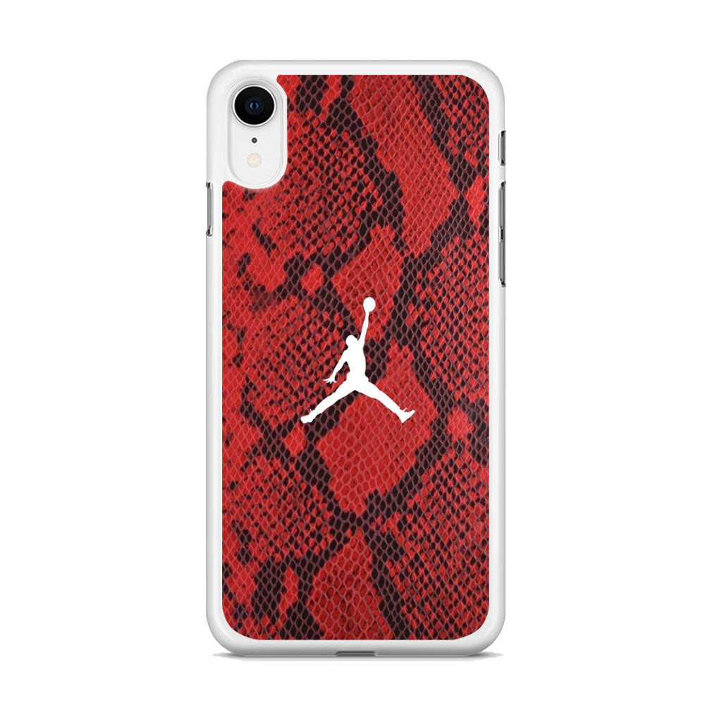 Jordan Red Skin Reptile iPhone XR Case