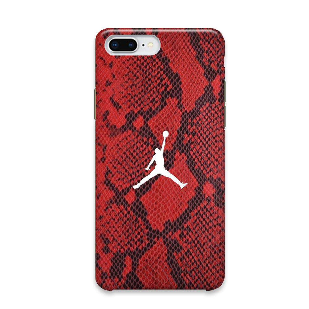 Jordan Red Skin Reptile iPhone 8 Plus Case