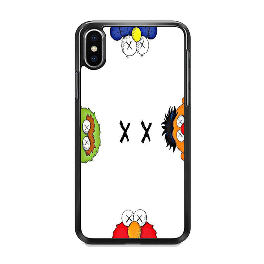 Kaws Background White iPhone X Case