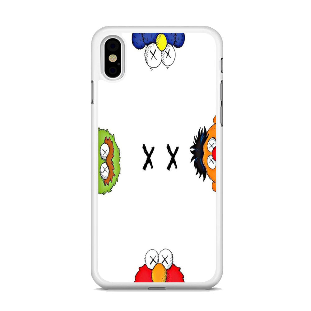 Kaws Background White iPhone X Case