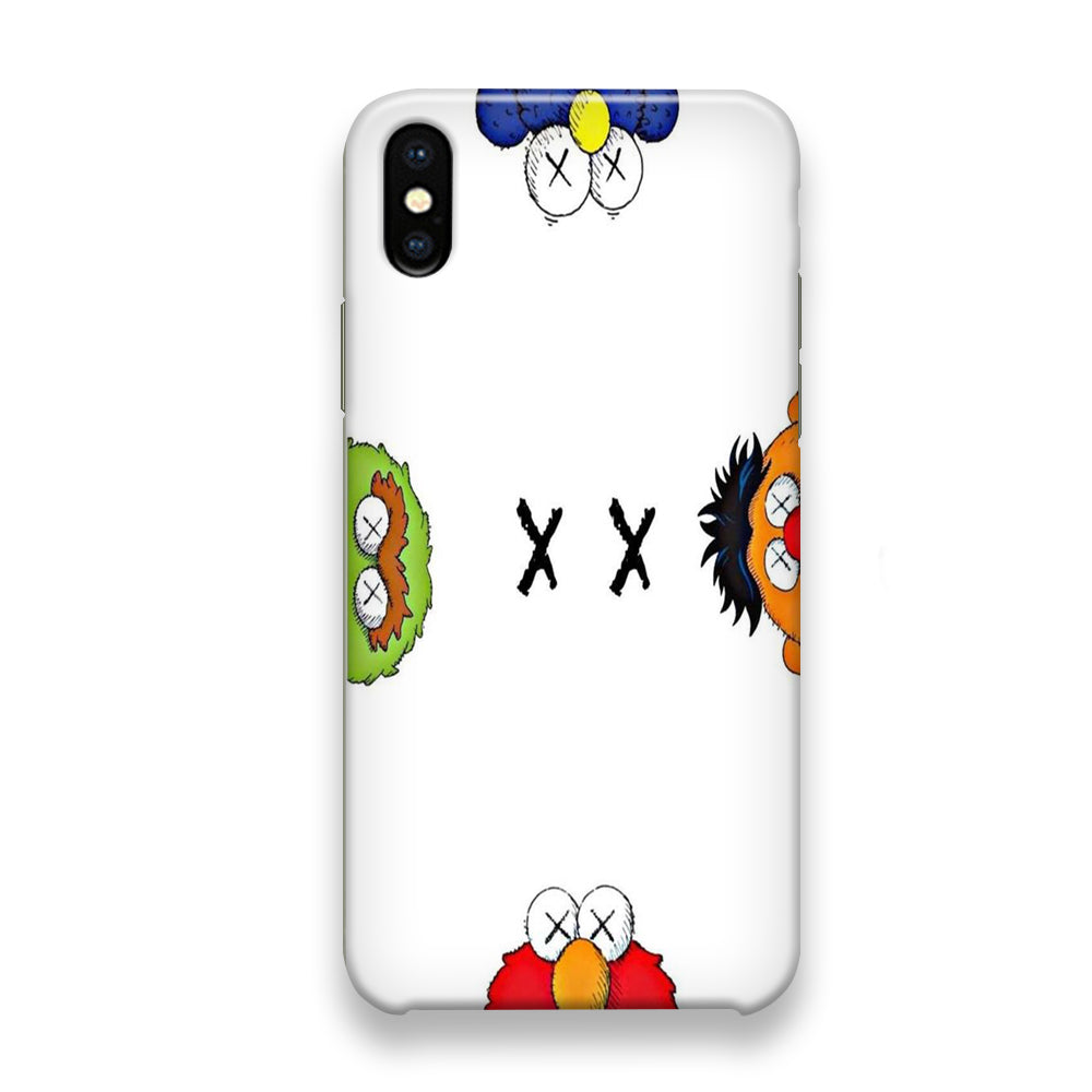 Kaws Background White iPhone X Case