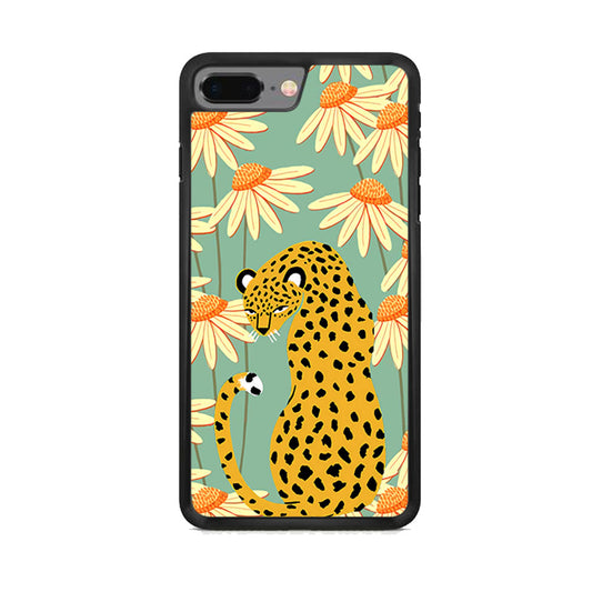 Leopard Flower Umbrella iPhone 7 Plus Case