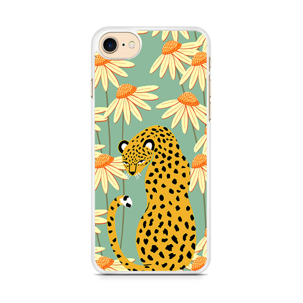 Leopard Flower Umbrella iPhone 7 Case