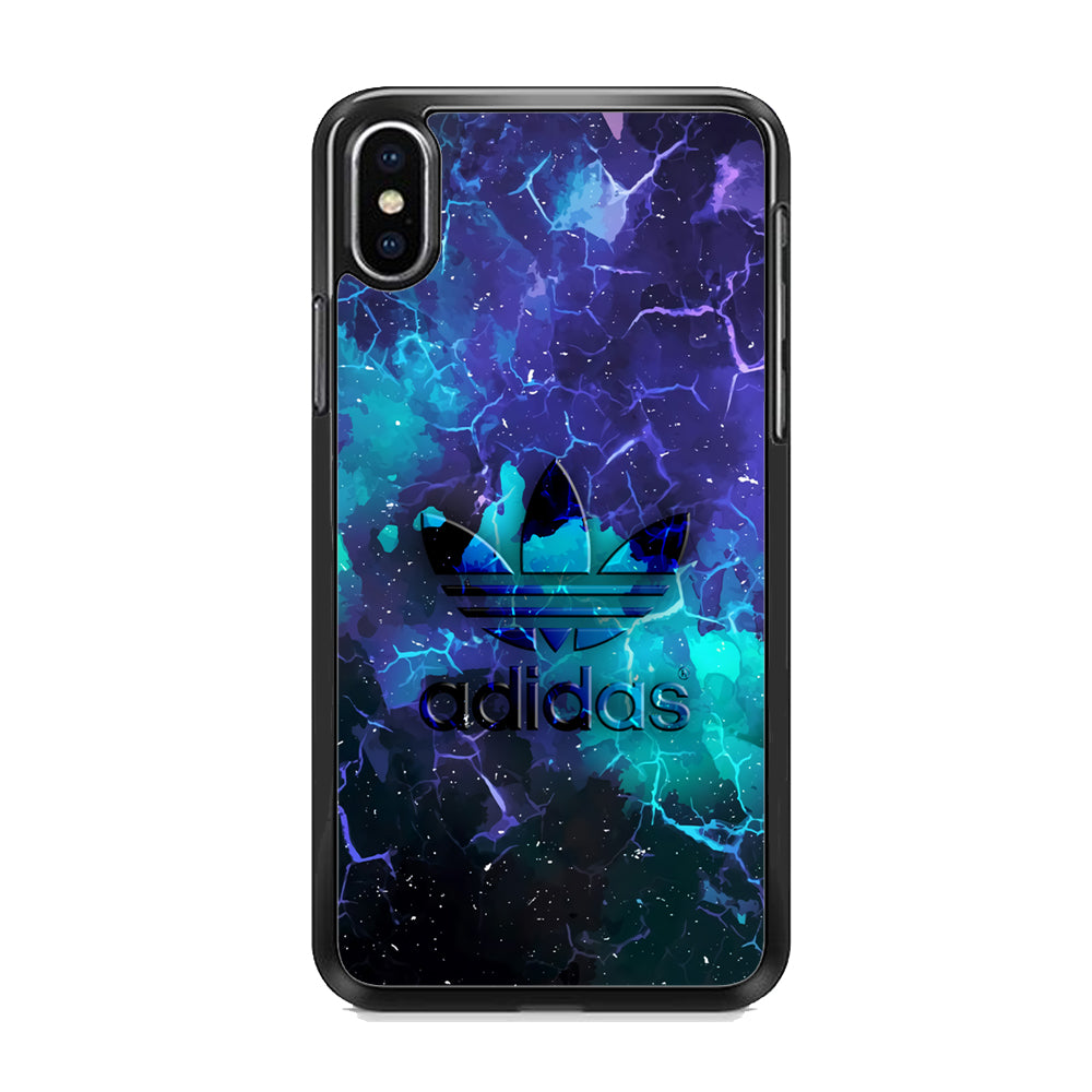 Lightning Blue Adidas iPhone X Case