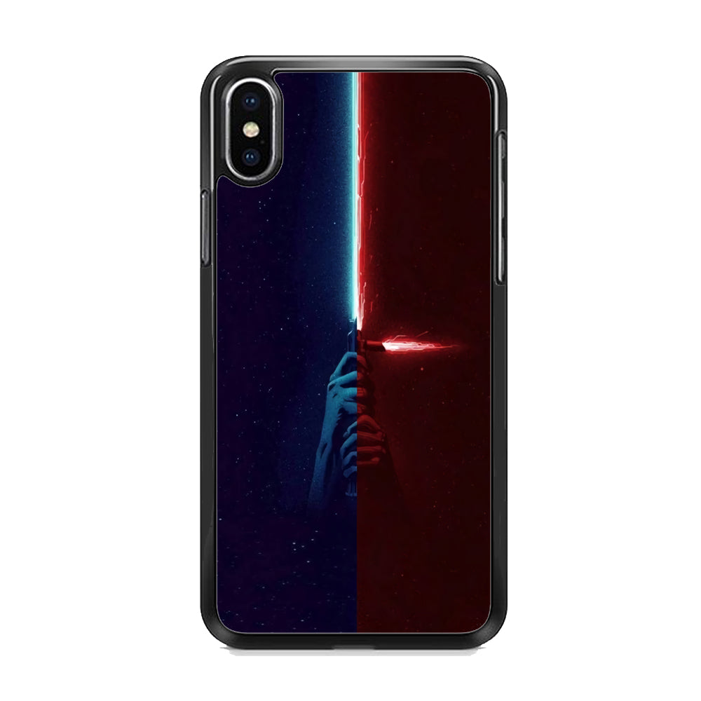 Lightsaber Blue Red Star Wars iPhone X Case