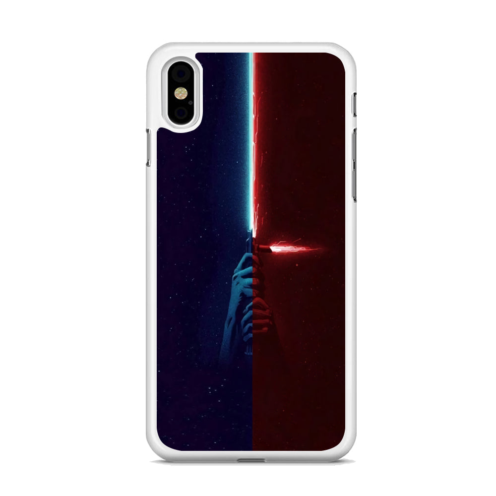 Lightsaber Blue Red Star Wars iPhone X Case