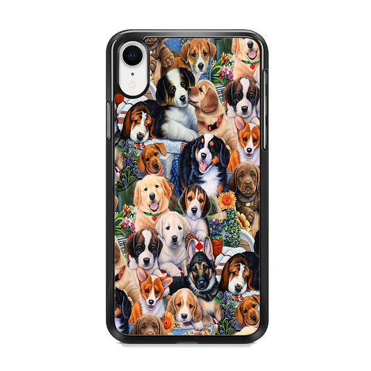 Lots of Cute Dogs iPhone XR Case