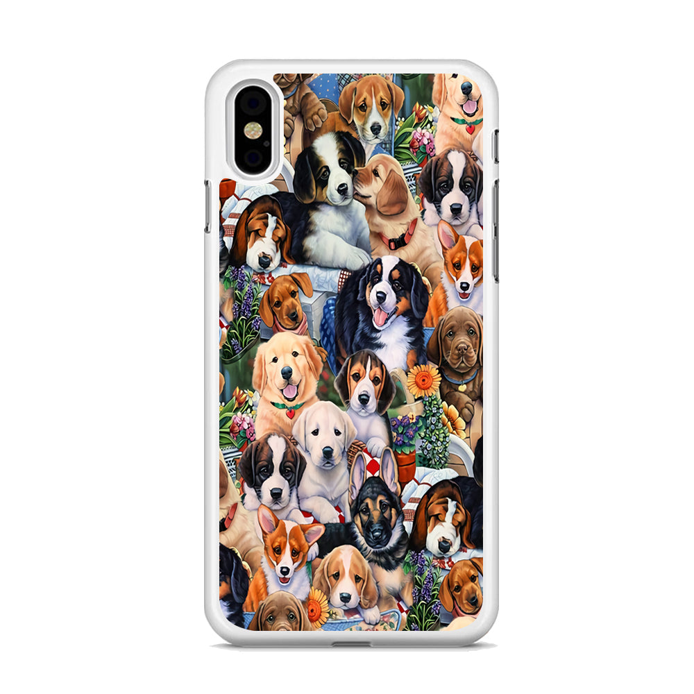 Lots of Cute Dogs iPhone Xs Max Case