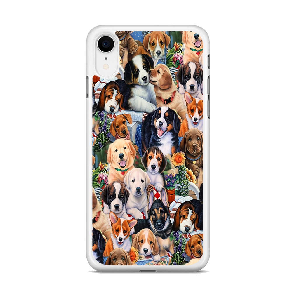 Lots of Cute Dogs iPhone XR Case