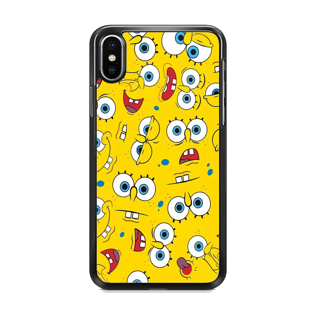 Lots of Face Spongebob iPhone Xs Case