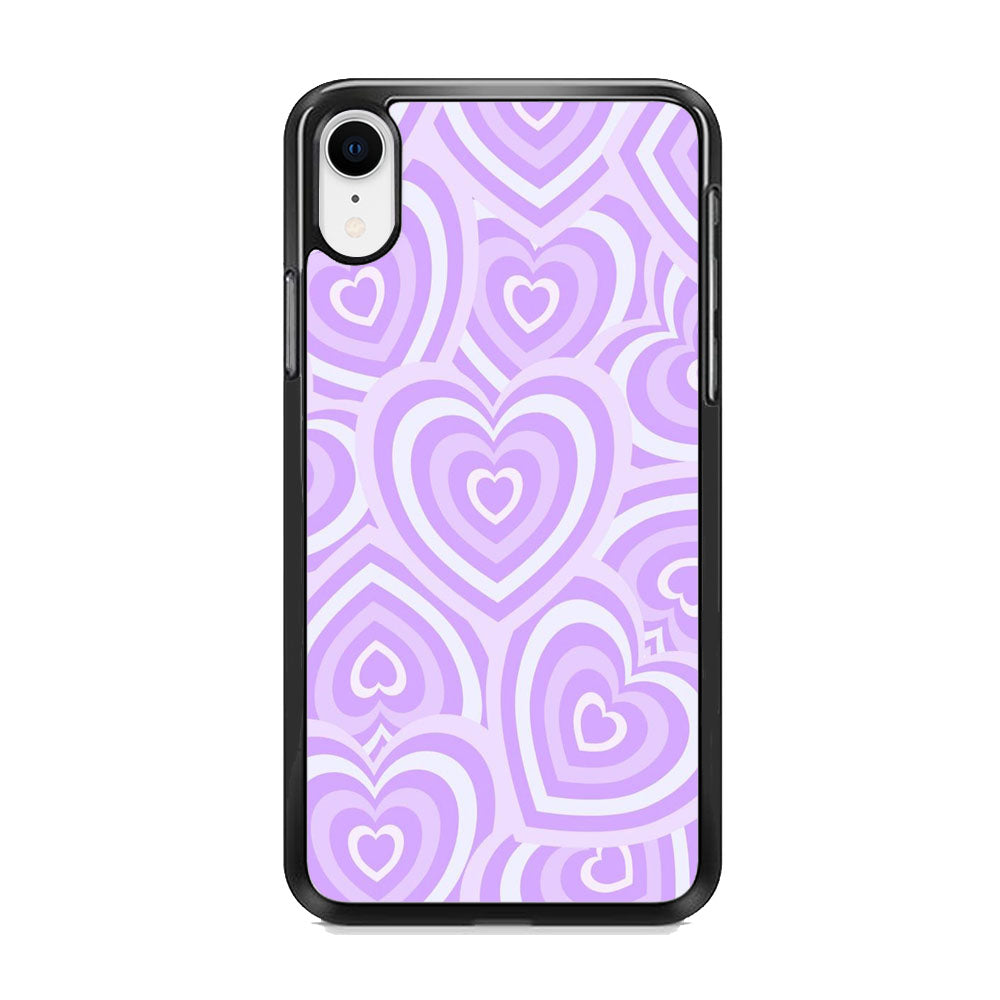 Love Heart Purple iPhone XR Case