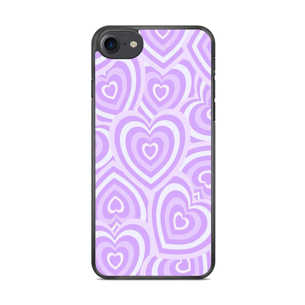 Love Heart Purple iPhone 8 Case